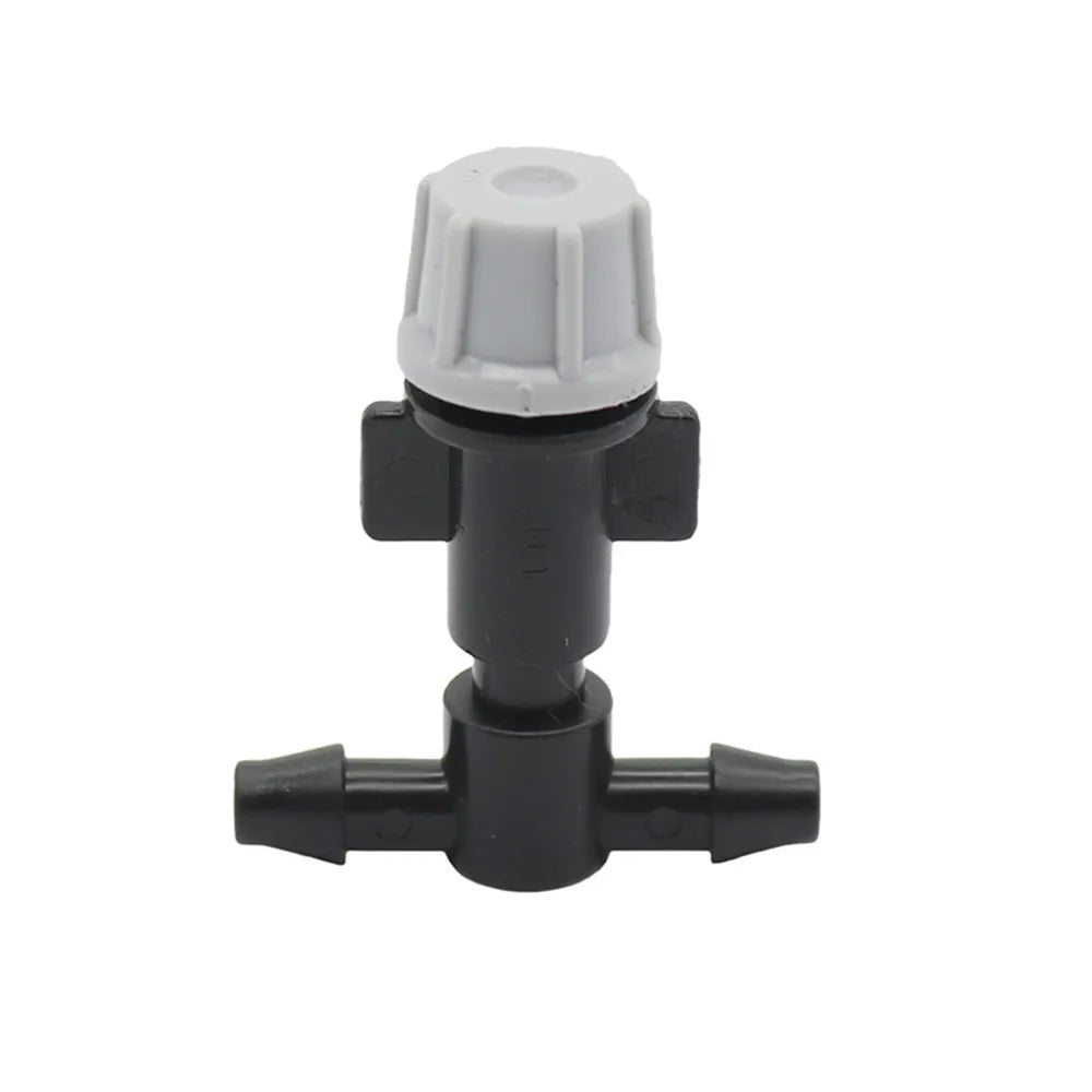Gray Garden Sprayer Fog Nozzles With Tee Connector Greenhouse Misting Nozzles