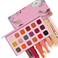 In Stock 18-Color Baked Eyeshadow Palette Highly Pigmented Cardboard Eyeshadow Palette with Matte Finish Press Powder Eye Use