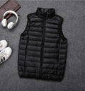 Factory Price Winter Men Down Vest 2025 Coat Sleeveless Jackets Ultra-thin Warm Lightweight Down Cotton Jackets Vest Waistcoat