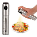 Household Kitchen Stainless Steel Spray Can Seasoning Spray Push Type Barbecue Olive Spray Oil Bottle