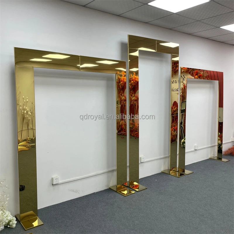 New Arrival Metal Bridge Arch Wedding Flower Arrangements Stand Balloon Arch Backdrop Stand