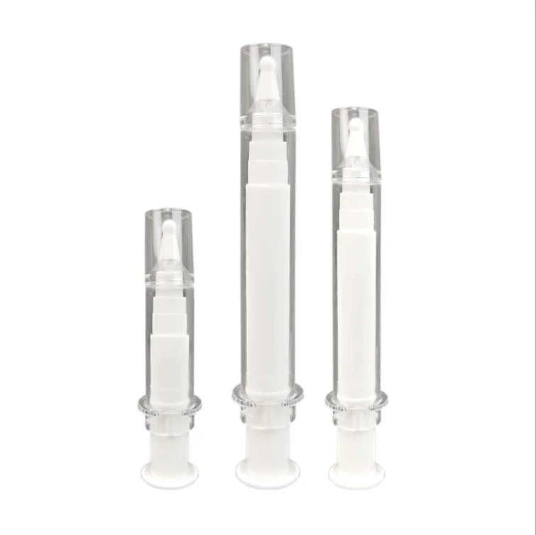 5ml 10ml 20ml Ultrasonic Knife Vacuum Eye Cream Tube Plastic Cosmetic Syringe Bottle Applicator