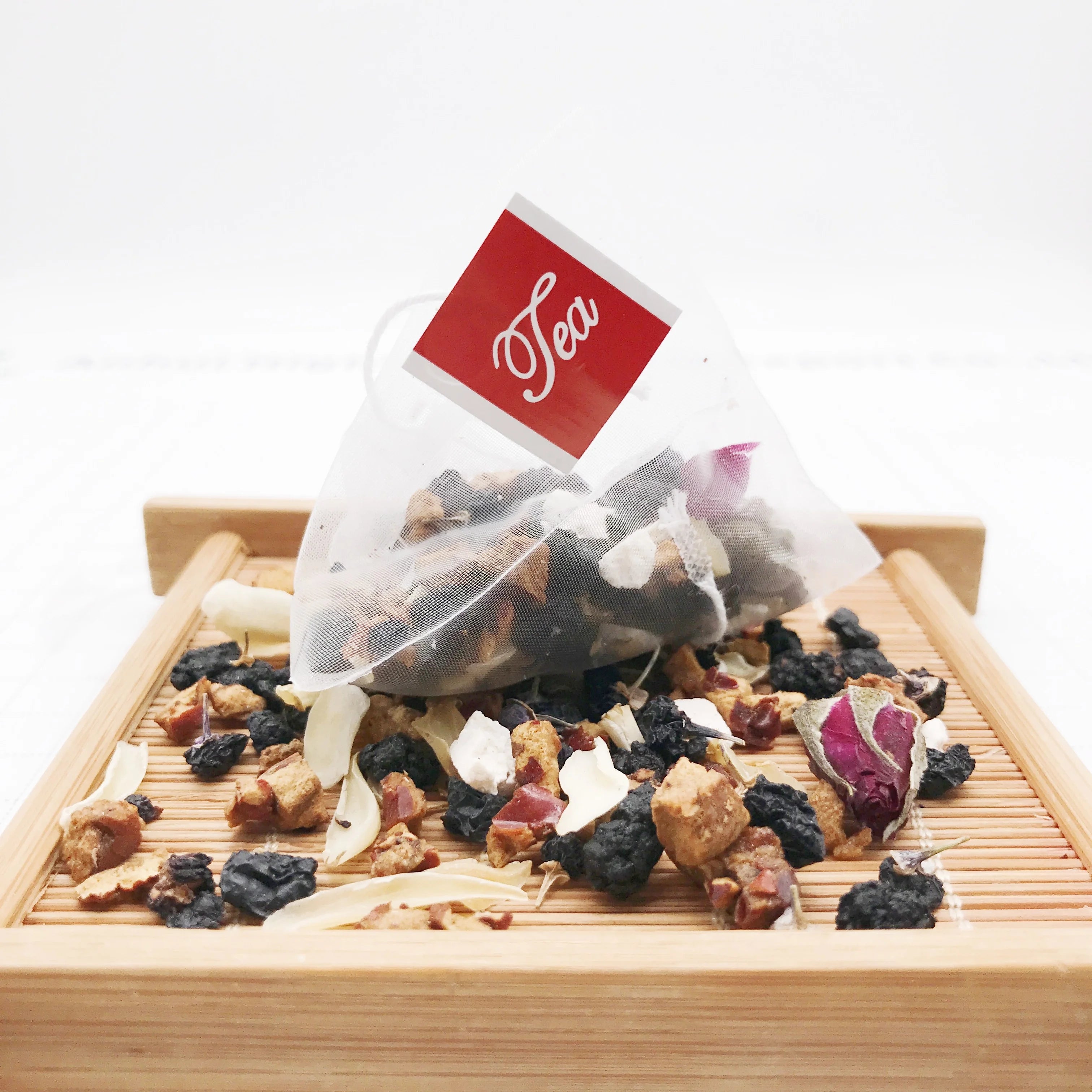 MD02B Morning C and Evening a Triangular Bag Fruit Tea Lemon Prickly Pear Tea Mulberry Rose Black Wolfberry Tea