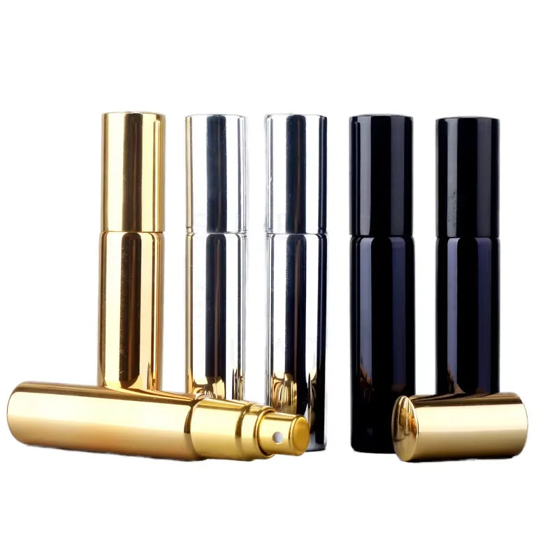 10ml Perfume Spray Bottle Package Gold Plated Glass Spray Bottle Advanced Perfume Bottled Separately