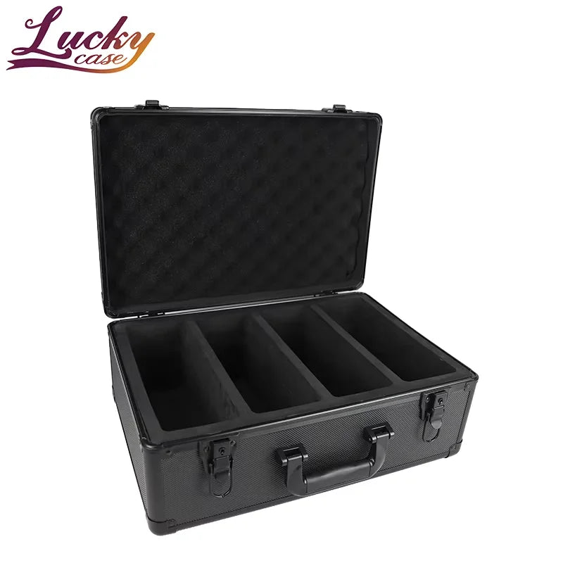 Black Aluminum Card Box Customized Accepted Aluminum Card Holder Case Aluminum Storage Case for Card