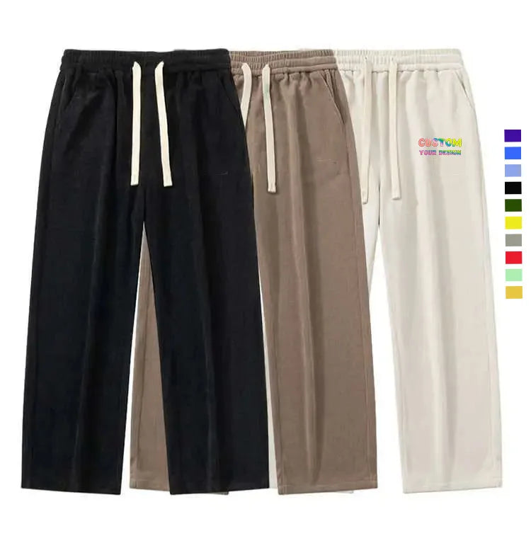 2023 New Sweatpants Men's Casual Pants Loose Wide Leg Sports Casual Confortable Men's Pants