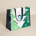 Christmas Non Woven Glossy Shopping Bags Reusable Grocery Bag Custom