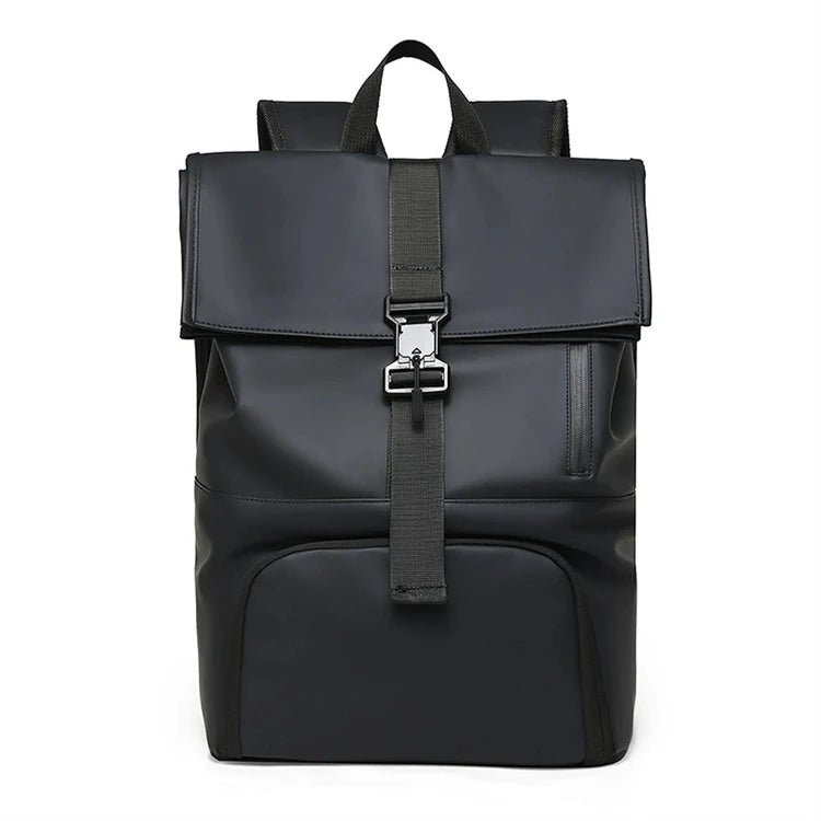 Canvas 19l Casual Daypack Blue Outdoor Polyester Men Laptop School Hiking Travel Small Waterproof Roll Top Backpack