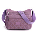 Ladies One Shoulder Messenger Bag Nylon Handbag Solid Color Nylon Messenger Bag Wallet