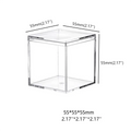 NEW Storage Square Clear Mini Acrylic Candy Cube Box 55mm 2.16 Inches