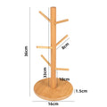 Bamboo Cup Rack Creative Drain Cup Simple Storage Rack Household Kitchen Storage Cup Rack Wooden Bamboo