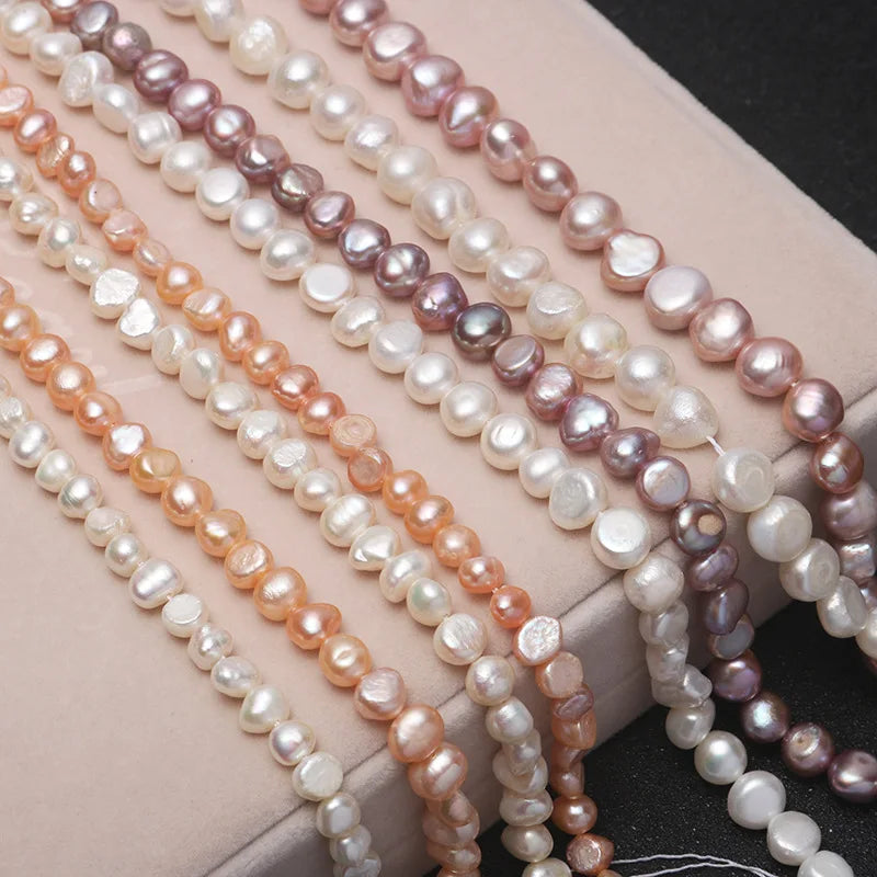 Natural Freshwater Pearl White Pink Purple Different Size Baroque Freshwater Real Pearl Loose Beads for DIY Jewelry Making
