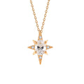 2023 Best Gift Trendy 925 Sterling Silver Zircon Starburst Necklace Gold Plated Women's Jewelry for Wedding Party Anniversary
