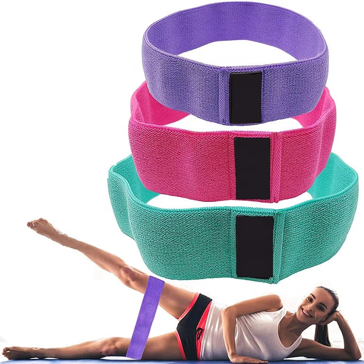 Best Design Hip Circle Band Latex Anti-slip Resistance Exercise Band Set for Yoga and Fitness
