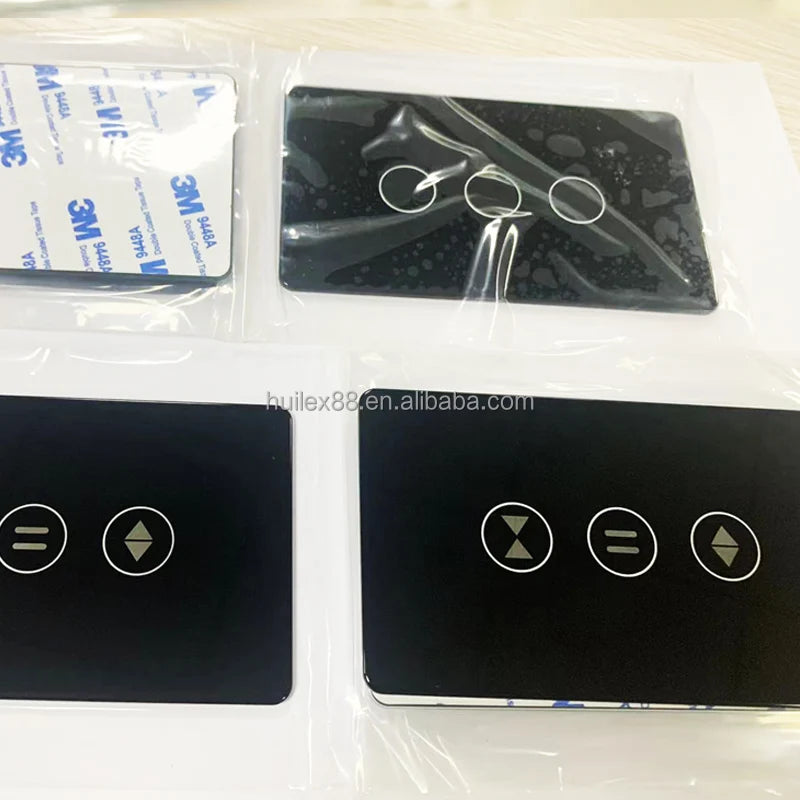 Factory Custom 2mm 3.0mm Grooved Contact Switch White Screen Printed Panel Tempered Glass