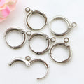Free Sample Stainless Steel Jewelry Making Findings Gold Loops Leverback Earring Hooks Hoop Ear Wires Supplies for Earrings