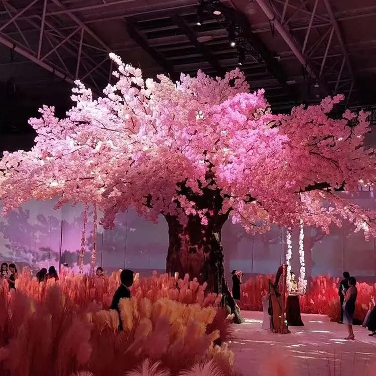 Artificial Cherry Tree Network Red Artificial Tree Wedding Stage Centerpieces Decoration Props  Tree Can Be Customized