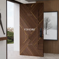 European House Door Exterior Entrance Wood Exterior Front Door Luxury Desgin Pivot Doors Modern Entry