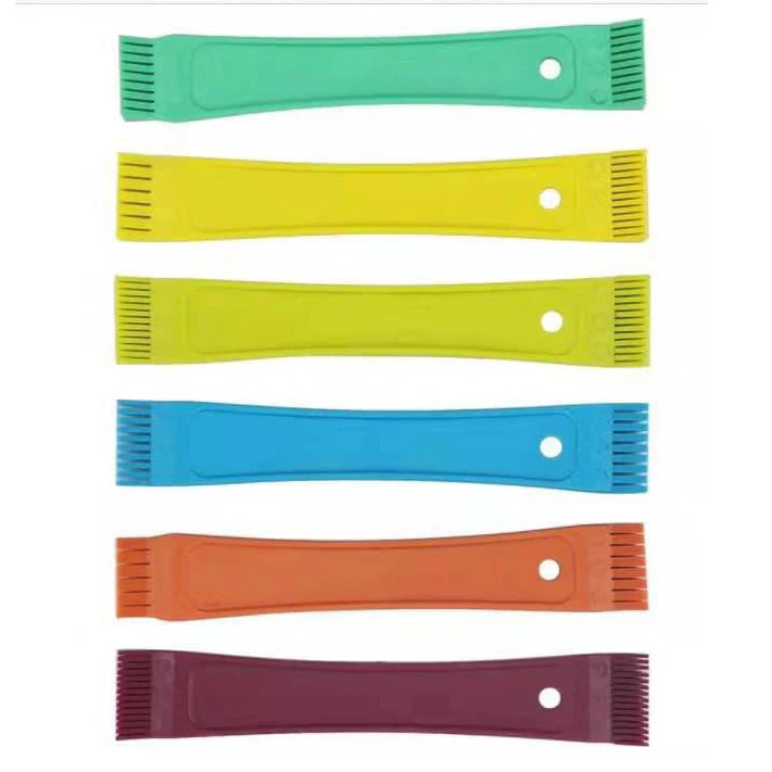 6 Pcs Air Conditioner Fin Comb Condenser Fin Comb Condenser Plastic Clean Tool for Straighten Condenser Coils Radiator