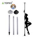 TOPKO Portable Adjustable Height Fitness Bar Durable Metal Pole for Dance & Sport Training for Professional Gaming Body Exercise