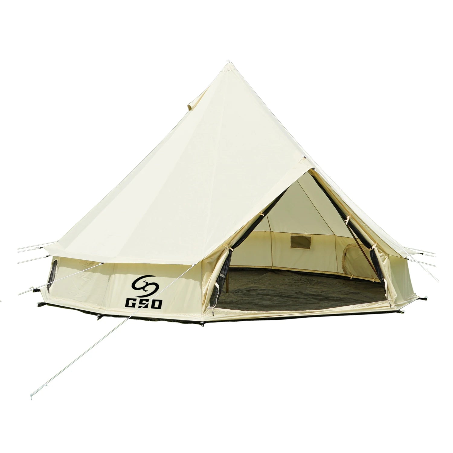 GodsWord Camping Pyramid Tipi Bell Tent Cheap Style Outdoor Yurt Polyester Luxury Indian Tents for Family Glamping Events
