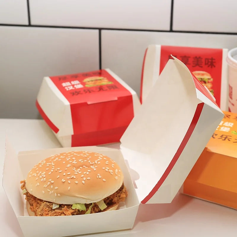 Take Away Food Boxes French Fries Fried Chicken Carton Paper Food Packaging Box