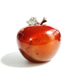 DIY diy Wholesale Natural polished Quartz Hand engraving Red Agate Crystal Apples statue carved art for sale