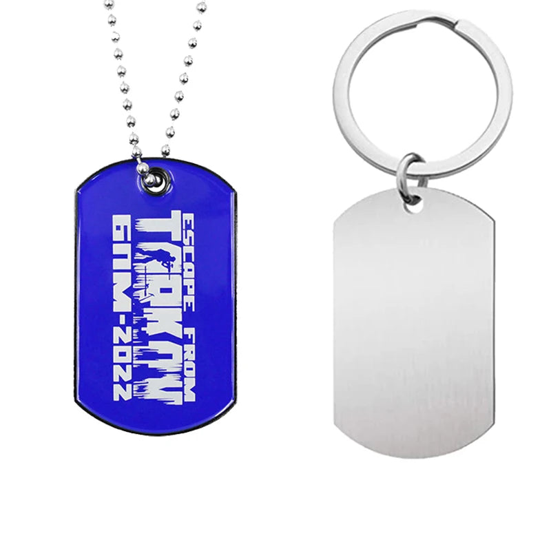Custom Laser Engraved Metal Necklace Customised Plain Blank Pet Id Tag Stainless Steel Dog Tag Pendant With Logo Cute Dog Tags