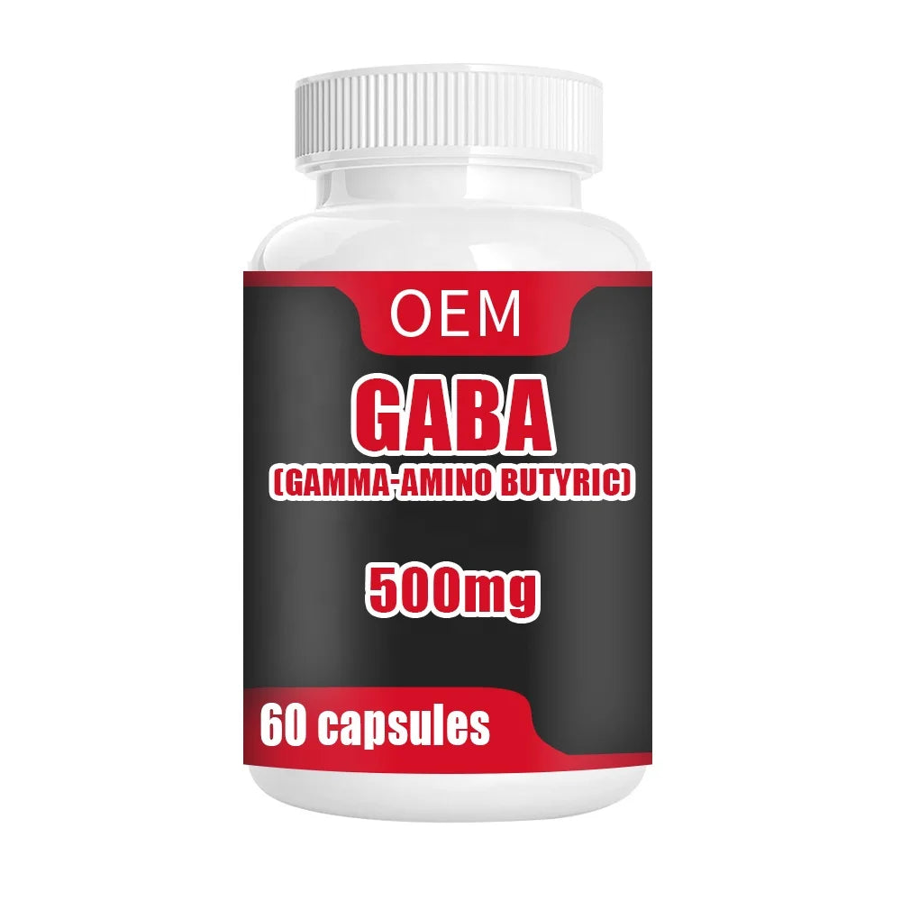Faitury OEM Supply Private Label OEM Bulk Price 99% GABA Powder Capsules Amino Butyric Acid GABA