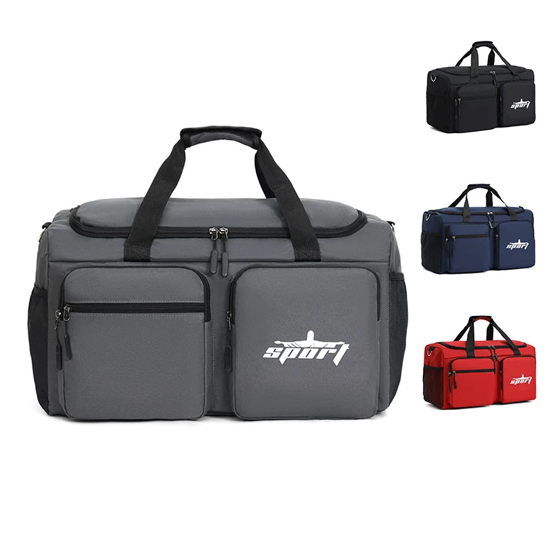 Unisex Hot Sale Stylish Gym Bag Durable Oxford Material Outdoor Fitness Storage Zipper Custom Waterproof Travel Shoulder Bags