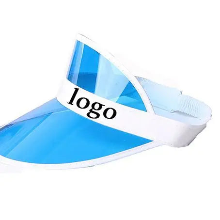 Custom logo Women Men Baseball Hat Transparent Empty Top PVC Sunshade Hat Bicycle Sun Hat Sports Cap