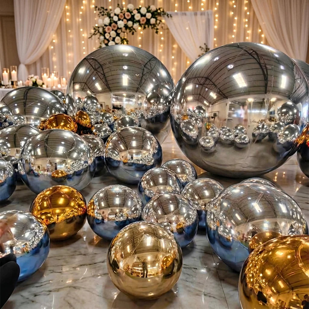 Inflatable Mirror Ball Reflective Balloon /silver Mirror Ball Inflatable for Advertising/inflatable Mirror Globe
