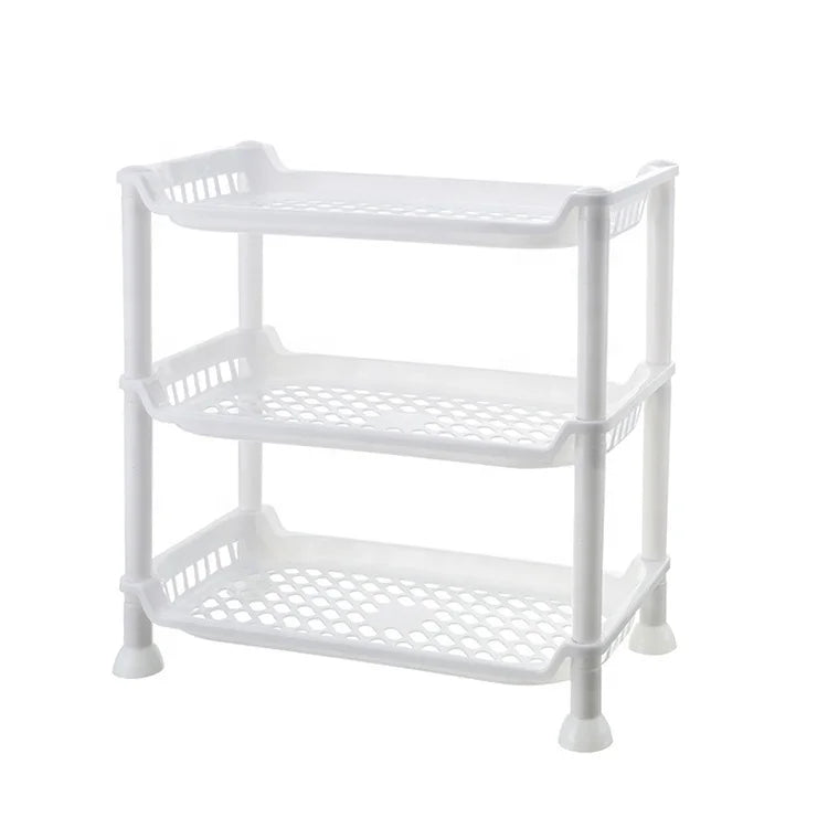 Multi-layer Kitchen Storage Rack Bathroom Toilet Storage Organizer Rack  Floor Plastic Storage Shelf