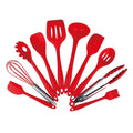 10PCS Kitchen Non-stick Cooking Tool Spoon Spatula  Shovel Utensils SetSilicone Kitchen Utensils Set
