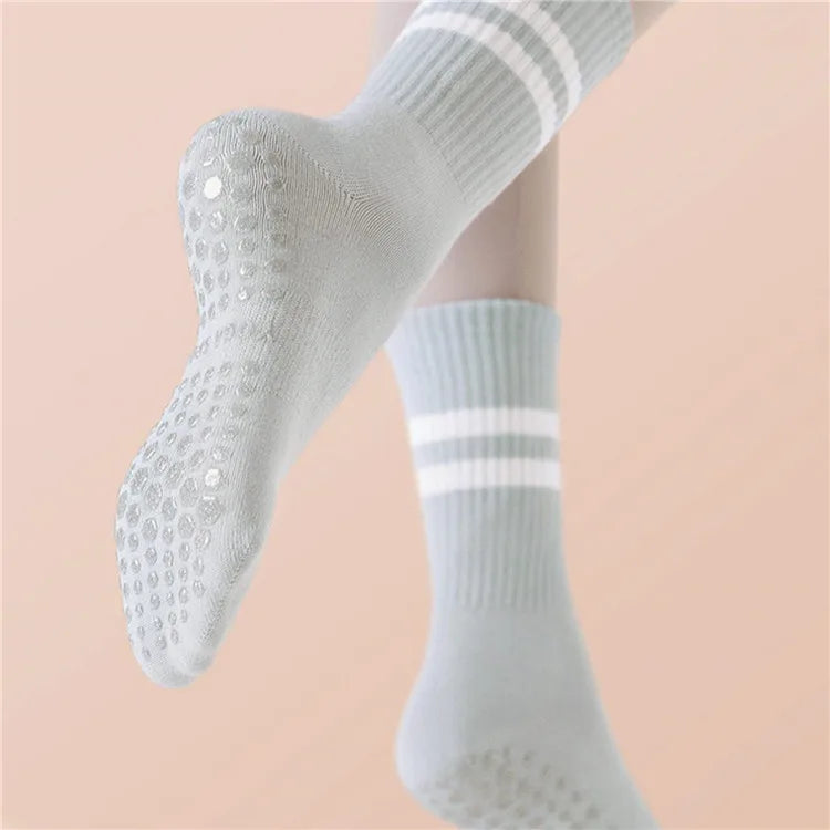 Non-Slip Yoga Athletic Socks Women Pilates Grips Socks for Dance Fitness Barre Barefoot Workout Hospital