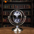 Antique Metal Base Sand Timer Clock 30min Rotatable Globe Hour Glass Small Big Office Decoration Timing Gifts Craft Desktop