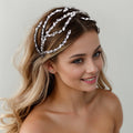 Wedding Hair Accessories Bride Crystal Rhinestone Tiara Hair Jewelry Handmade Rhinestone Headband Pressed Hair Headband