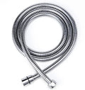 Silver Durable Bathroom Handheld Shower Tube Hose Extra Long Shower Tube Hose  Stainless Steel