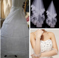 Hot Wedding Accessories Three-piece Wedding Dress Veil Gloves Skirt Bridal Wedding Three-piece Suit