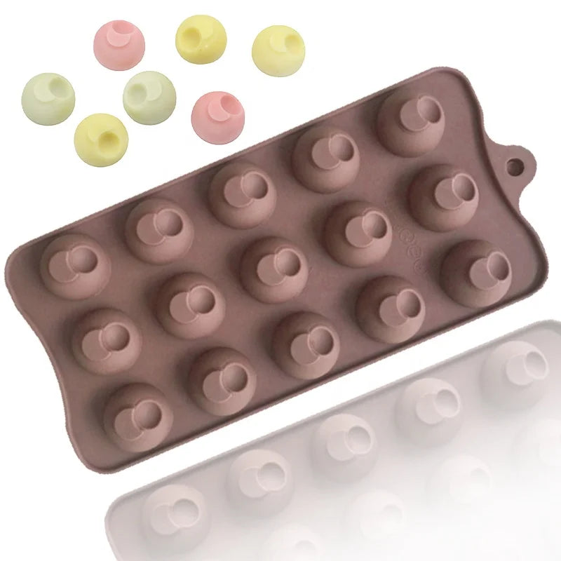 078 15 Cavity Shape of a Half Moonr Silicone Cake Mold Chocolate Mould for DIY Baking Hand Make Ice Tray Silicone Mold Resin