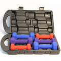 Cast Iron 9KG Neoprene Coated Hex Dumbbells Set for Gym Fitness