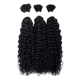 Tight Curl Natural Afro Kinky Curl Bulk Human Hair for Braiding