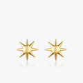Minimalist Jewelry 925 Sterling Silver 18k Gold Plated Sunshine Stud Earrings for Women Girls