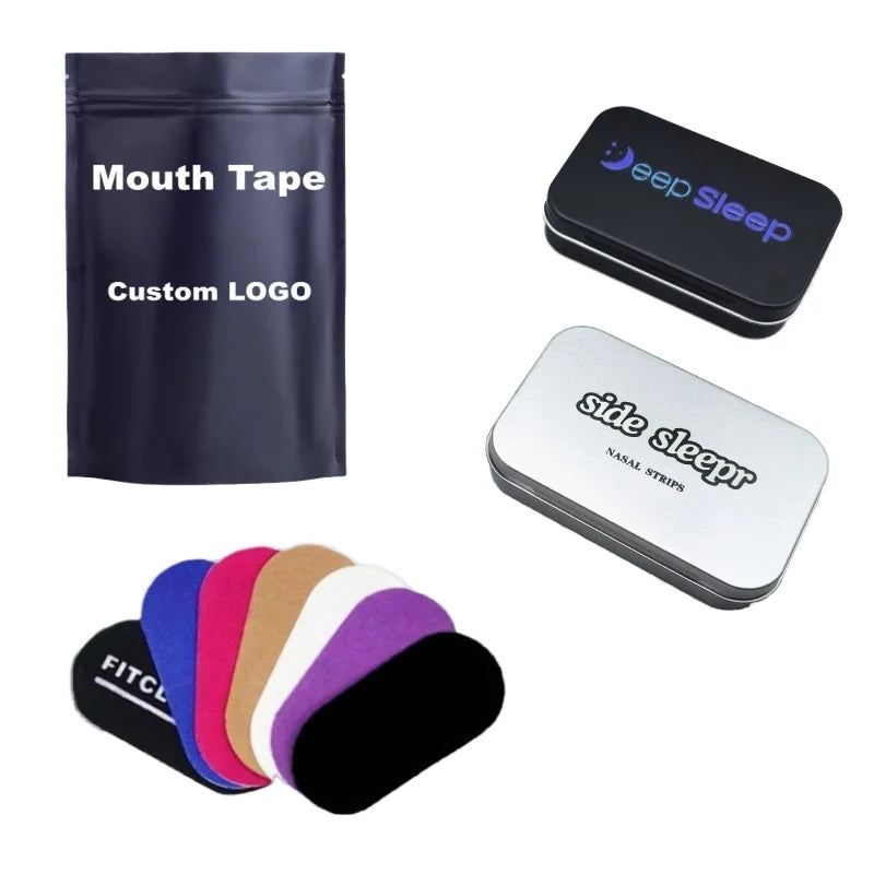 CE Approved Premium Material Latex Free Custom Package Black Pink Anti Snoring Micropore Mouth Tape for Sleeping Quanzhou