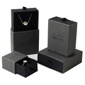 Factory Wholesale Exquisite Black Jewelry Storage Box Ring Earring Jewelry Packaging Drawer Box Customized