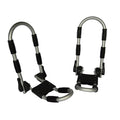 Yonk Aluminum Heavy Duty Folding J-Cradle Rooftop Kayak Rack with Tie-downs