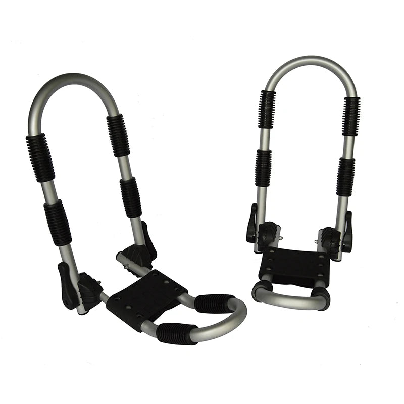 Yonk Aluminum Heavy Duty Folding J-Cradle Rooftop Kayak Rack with Tie-downs