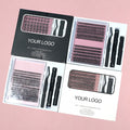 DIY Eyelash Extension Kit Volume Cluster Lashes 12mm 14mm Natural Effect Remover Dual End Individual Lash