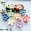 Ins Hot Sale Flower Claw Clips Matte Hair Claw Clips Sweet Macaron Color Claw Hair Clips for Women