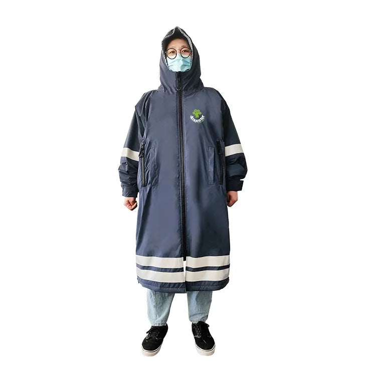 4M-EC Sports Horse Riding Warm Fleece Long Sleeve Plain Waterproof Dry-Keeping Outdoor Equestrian Robe
